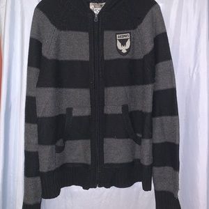 AKDMKS Black And Gray Hoodie